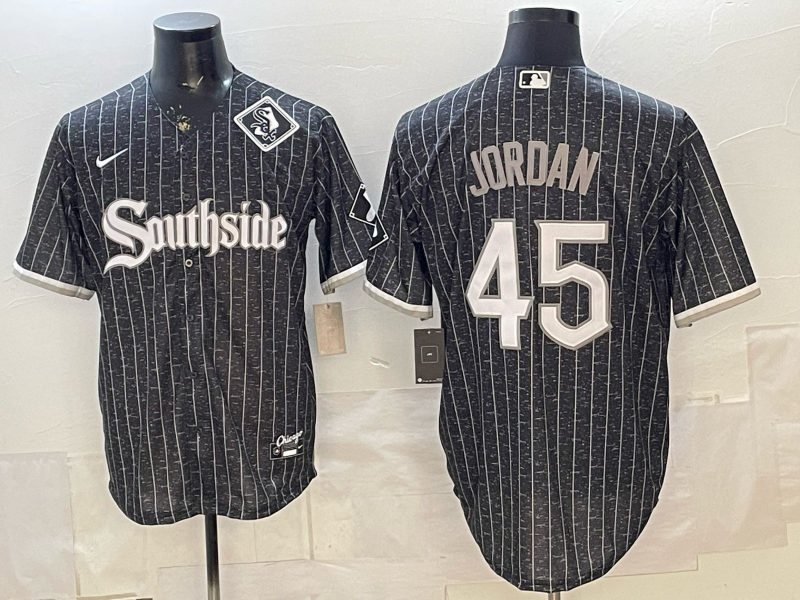Men Chicago White Sox #45 Jordan black Nike MLB 2026 jersey 2603001->chicago white sox->MLB Jersey